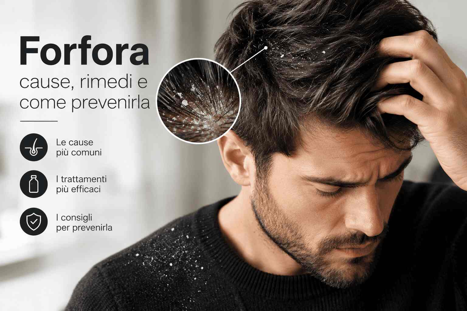 Forfora: cause, tipi e lo shampoo antiforfora giusto per eliminarla