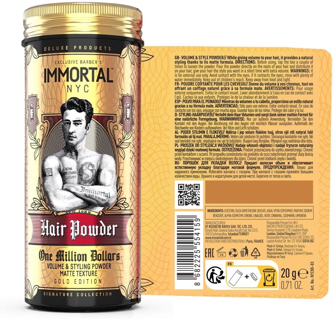 Immortal Nyc One Million Dollars Hair Powder polvere volumizzante 20 gr.