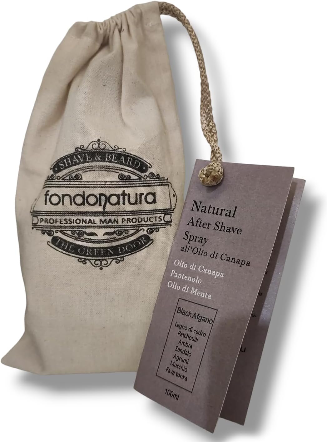 Fondonatura Natural After Shave Spray  Black Afgano 100ml