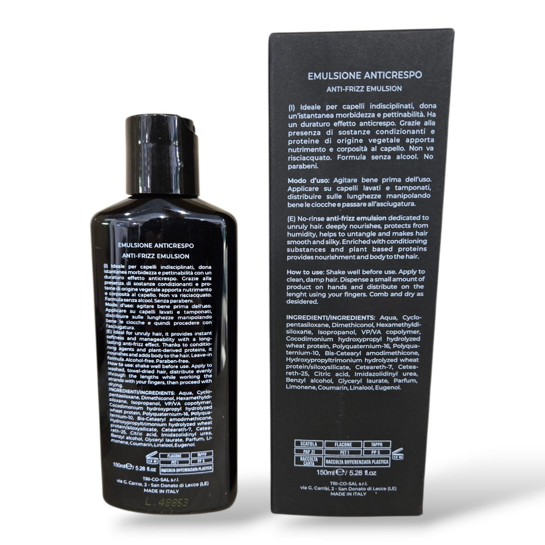 Fondonatura Hydro Emulsione Anticrespo 150 ml