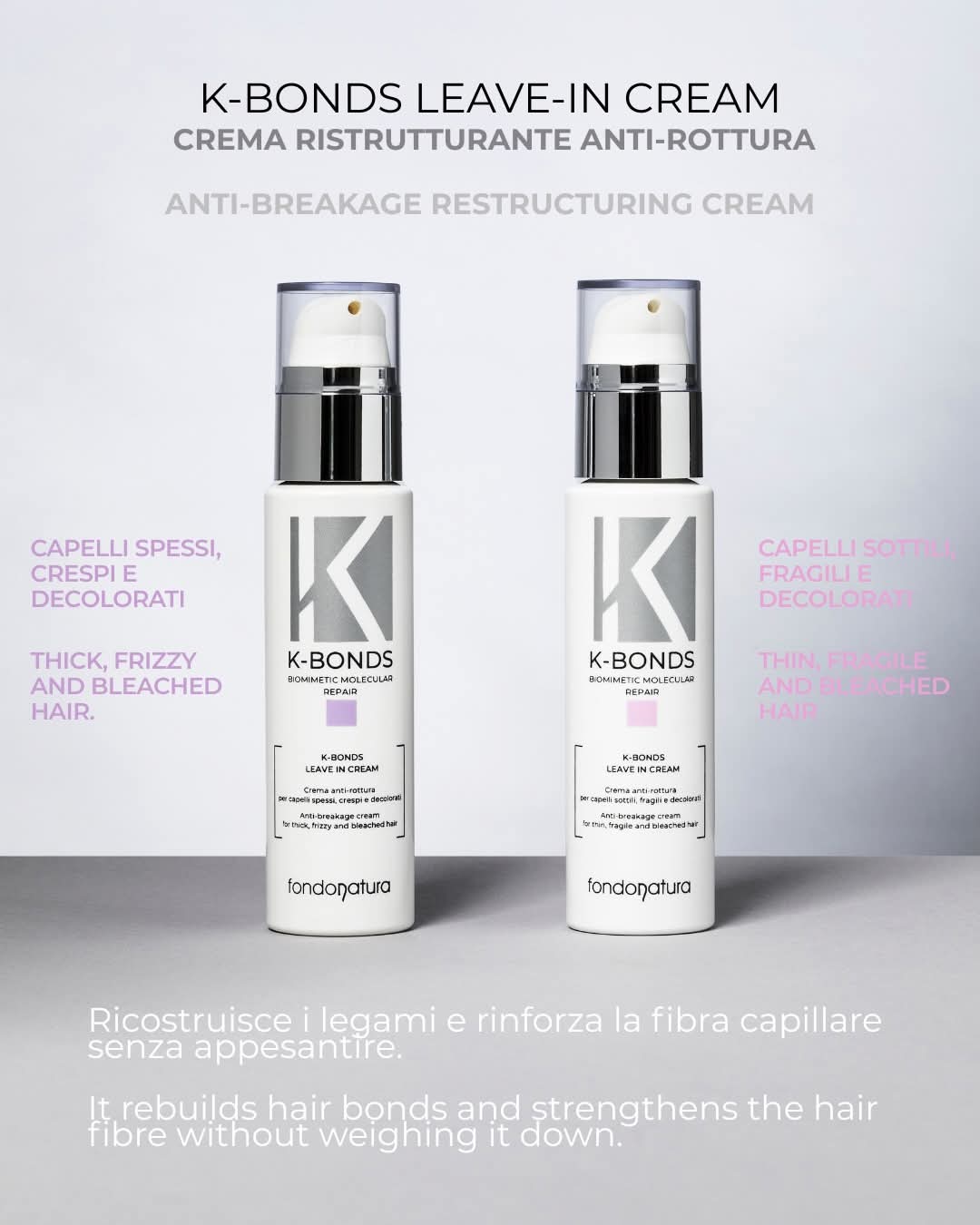 Fondonatura K-Bonds Leave In Capelli Sottili 100 ml
