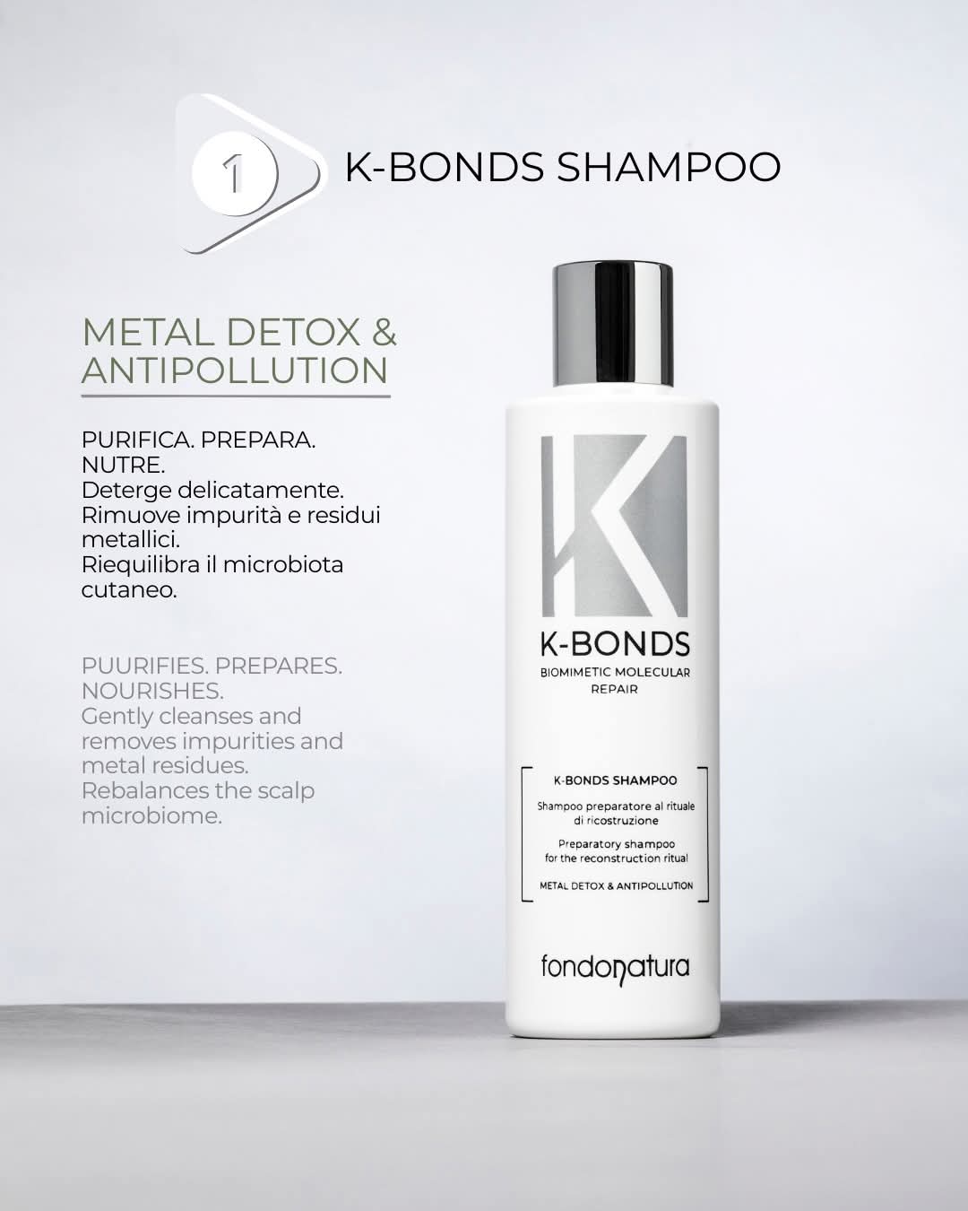 Fondonatura K-BONDS Shampoo Ricostruzione Molecolare 250 ml