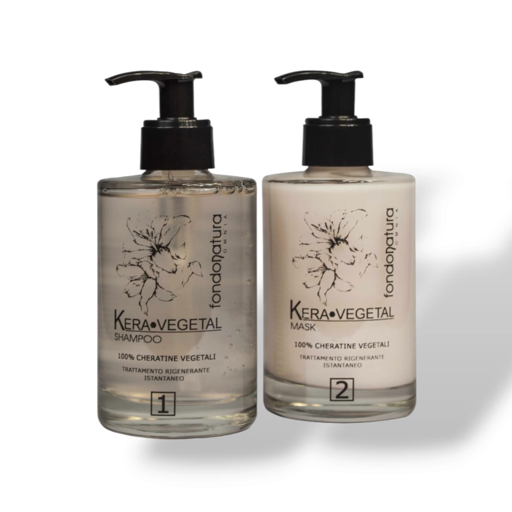 Fondonatura Kit Kera Vegetal Shampoo e Maschera 215 ml