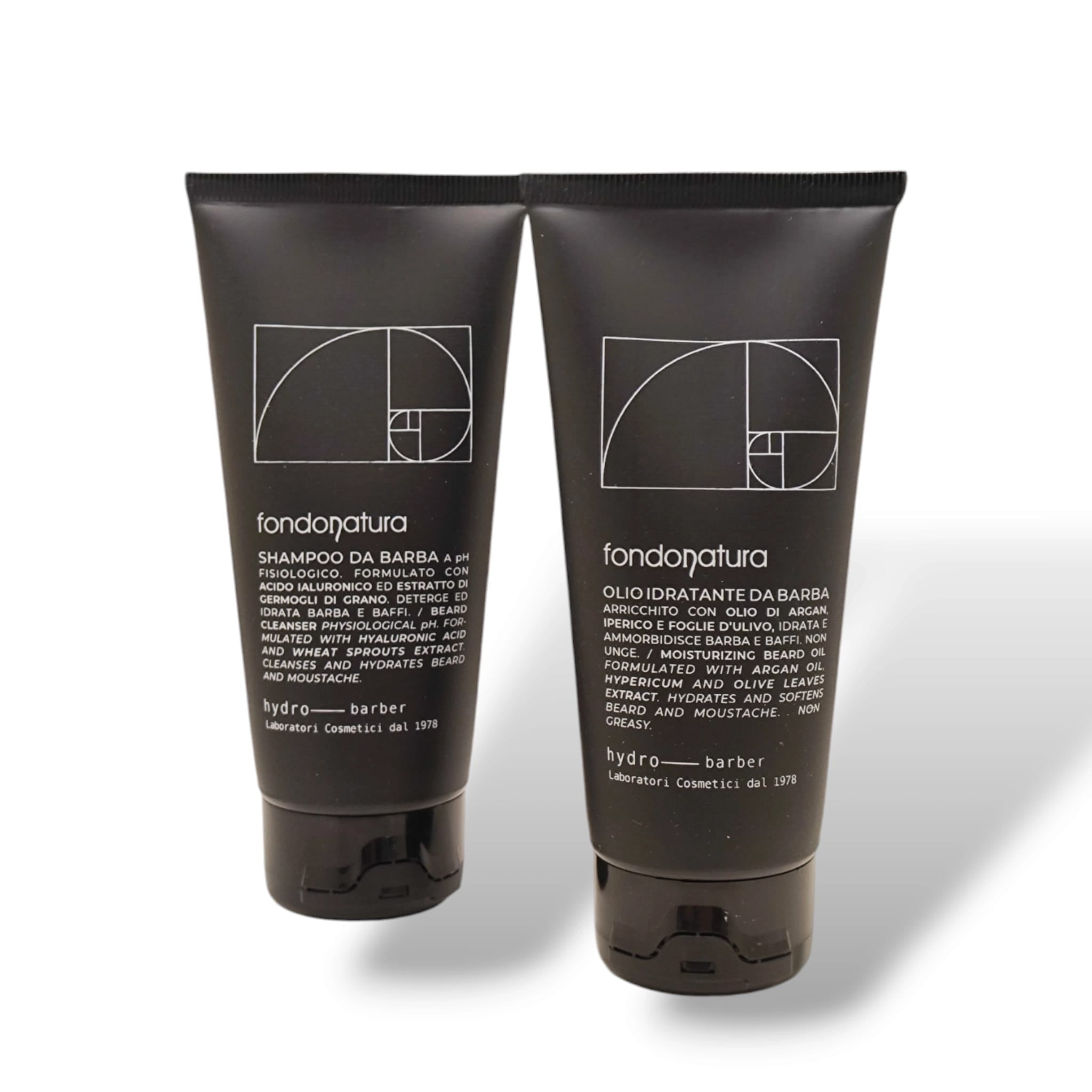 Fondonatura Barber Kit Shampoo e Olio da barba