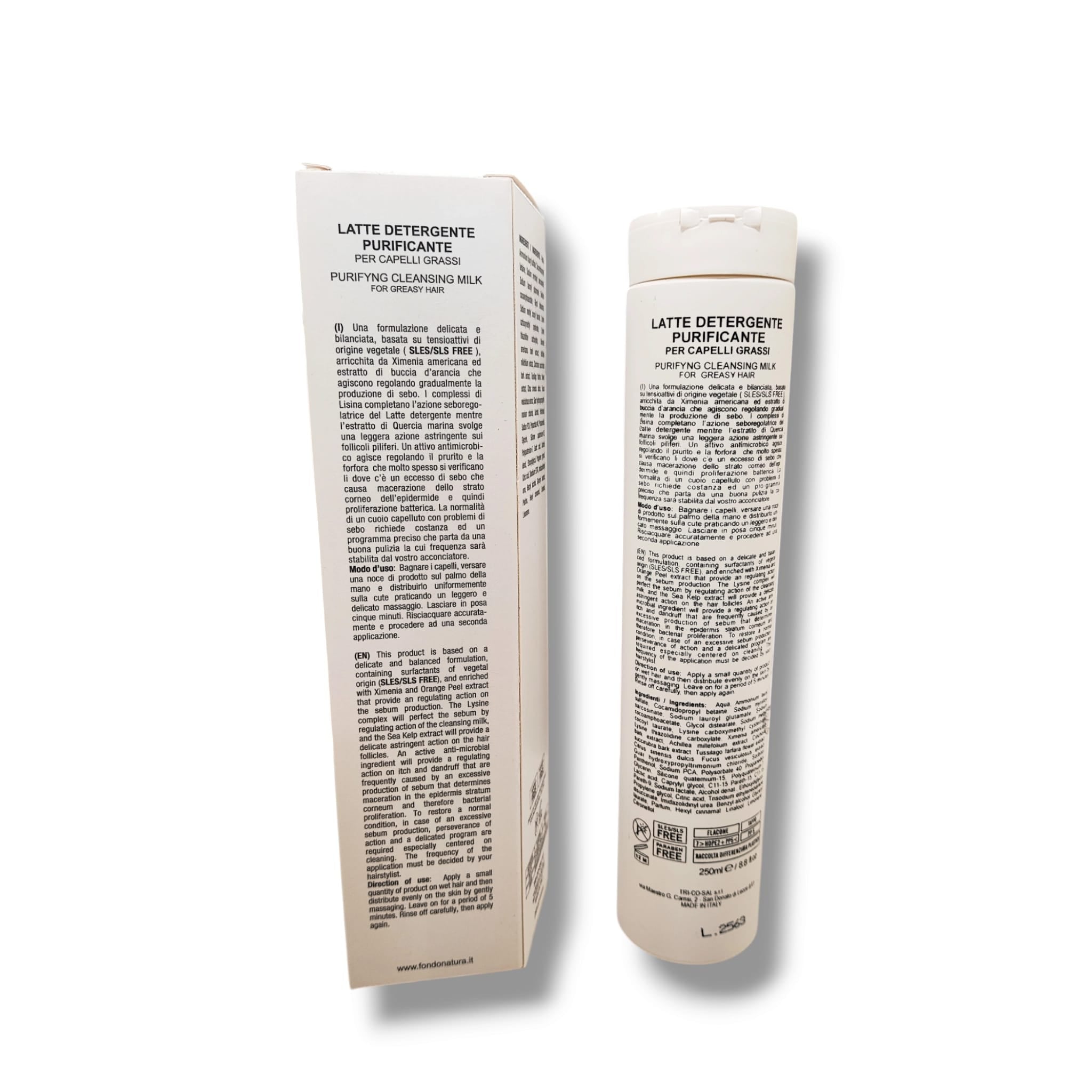 Fondonatura Shampoo per Capelli Grassi  Purificante 250 ML