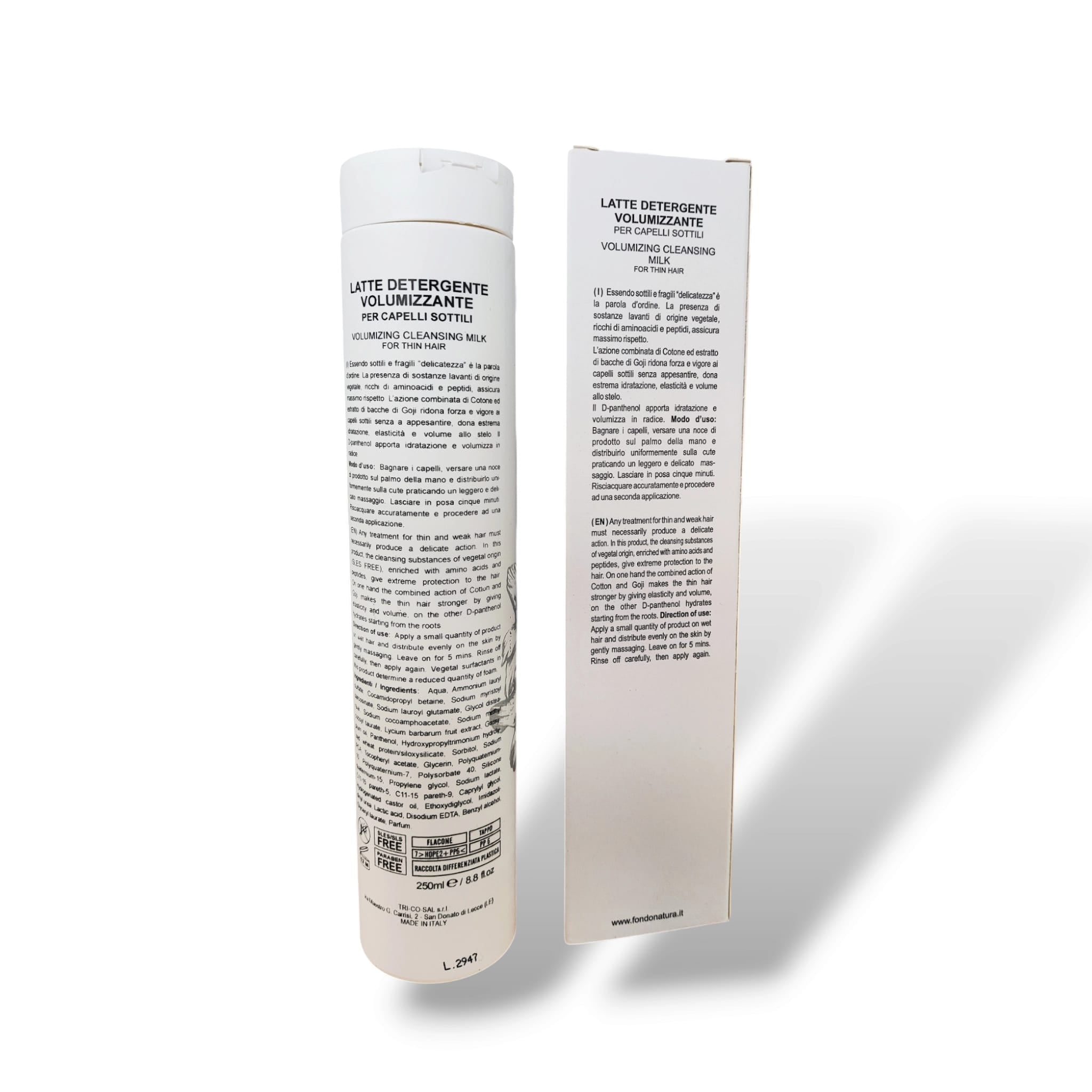 Fondonatura Shampoo  Volumizzante capelli sottili 250 ml