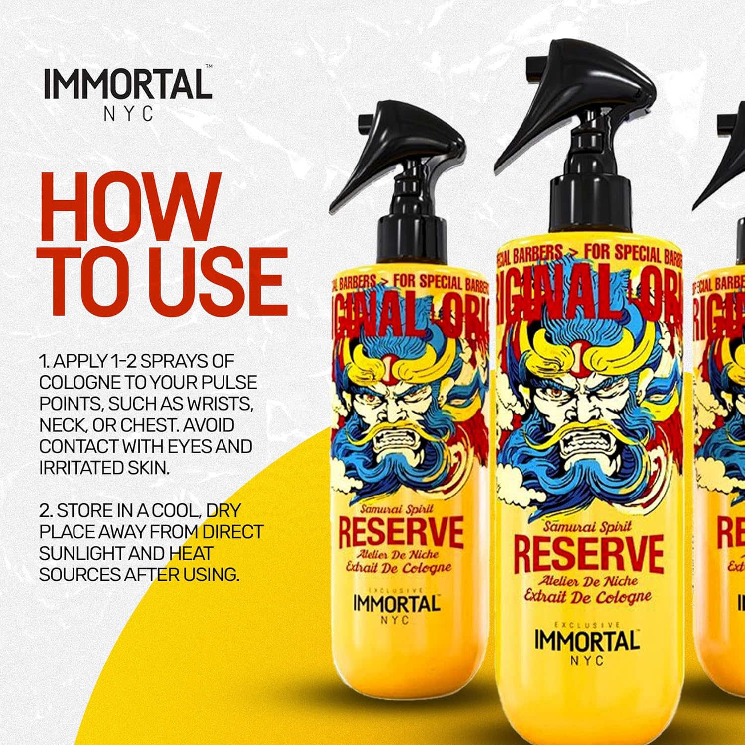 Immortal Nyc  Eau De Cologne Reserve Samurai Spirit 500 ml