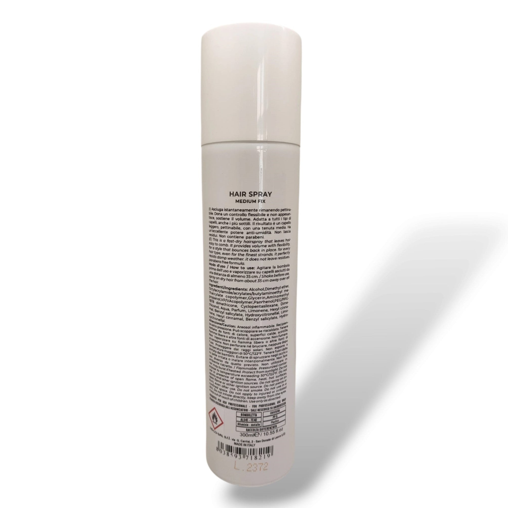 Fondonatura Lacca Hair Spray Fissaggio Medio 300 ml